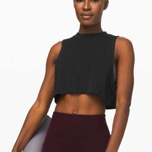 lululemon athletica Black Crop Top